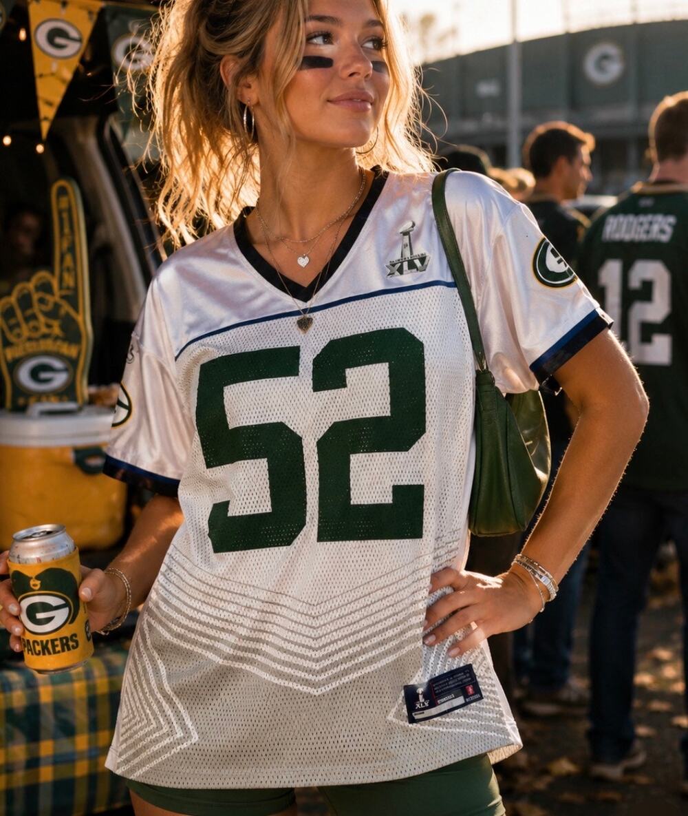 Reebok women’s Green Bay Packers Clay Matthews #52 Super Bowl XLV Jersey M